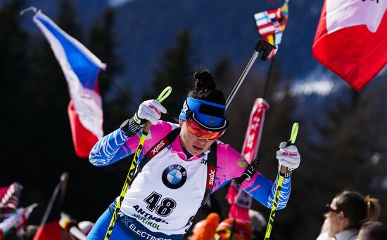 Italy Biathlon Worlds Women Pursuit