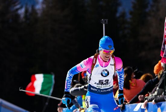 Italy Biathlon Worlds Women Pursuit