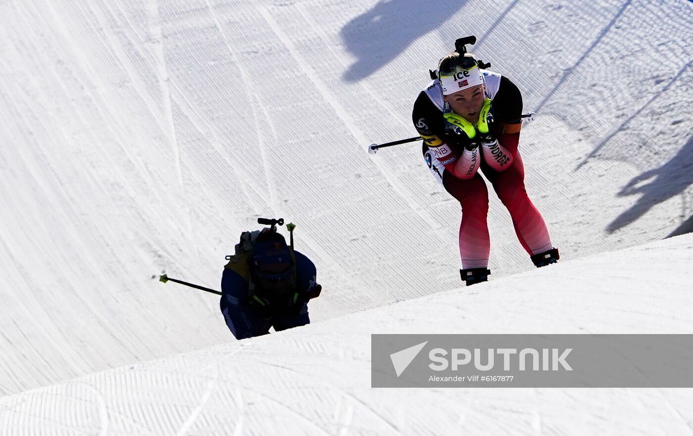 Italy Biathlon Worlds Women Pursuit