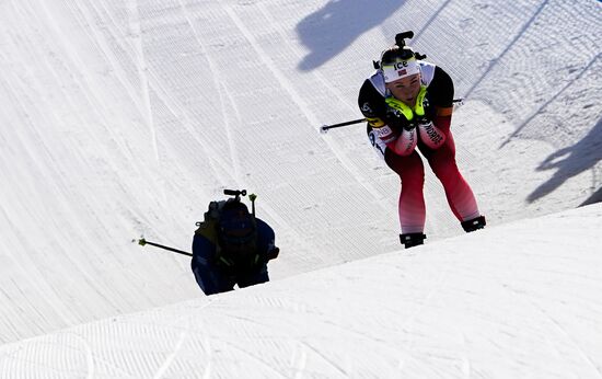 Italy Biathlon Worlds Women Pursuit