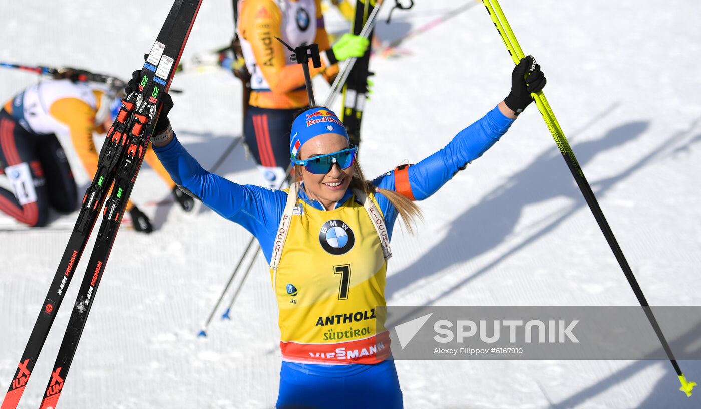 Italy Biathlon Worlds Women Pursuit