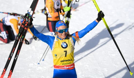 Italy Biathlon Worlds Women Pursuit