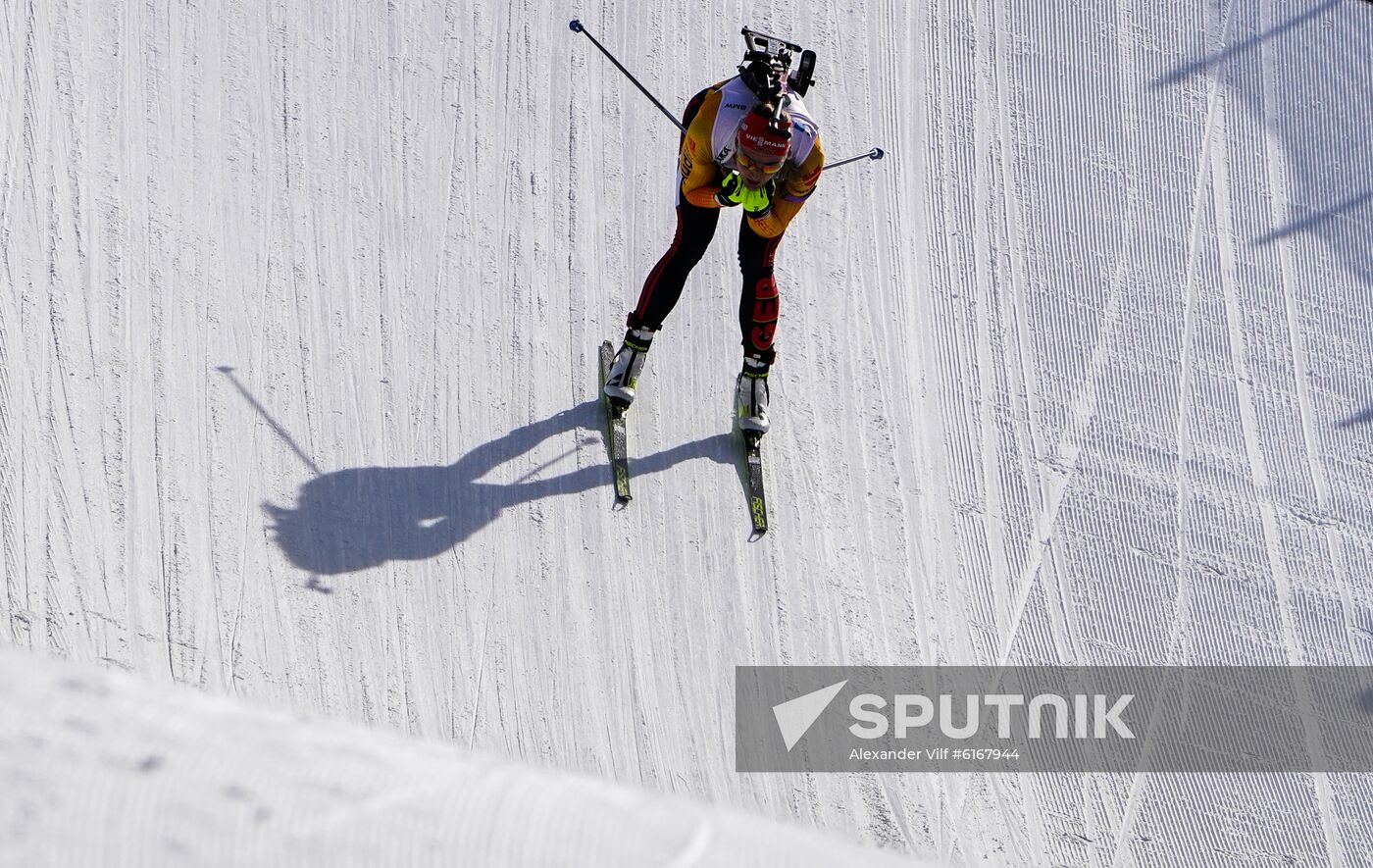 Italy Biathlon Worlds Women Pursuit