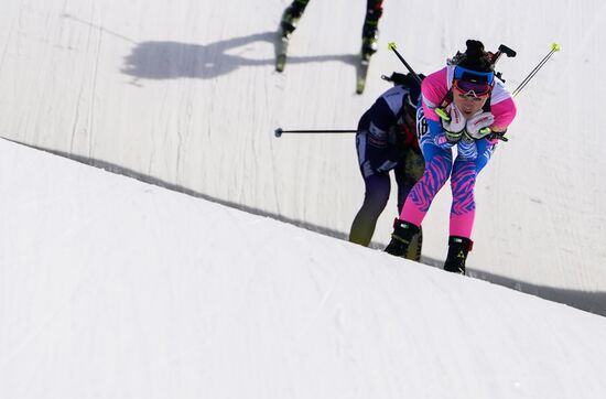 Italy Biathlon Worlds Women Pursuit