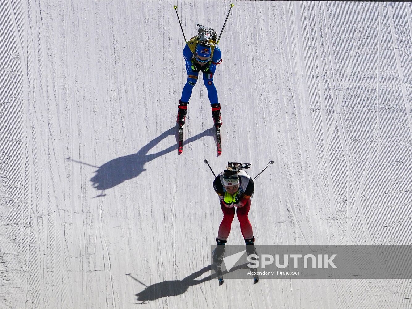 Italy Biathlon Worlds Women Pursuit