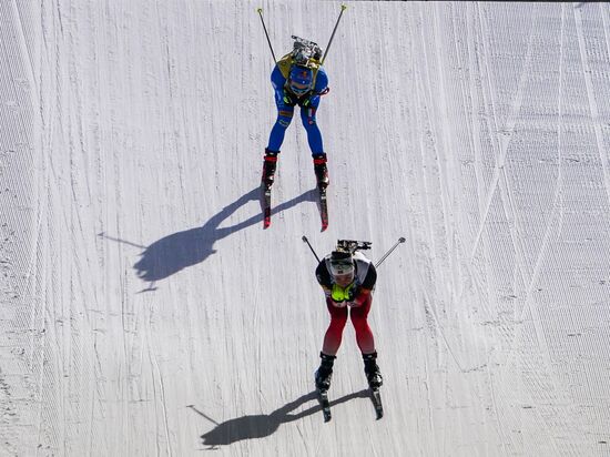 Italy Biathlon Worlds Women Pursuit