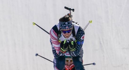 Italy Biathlon Worlds Women Pursuit
