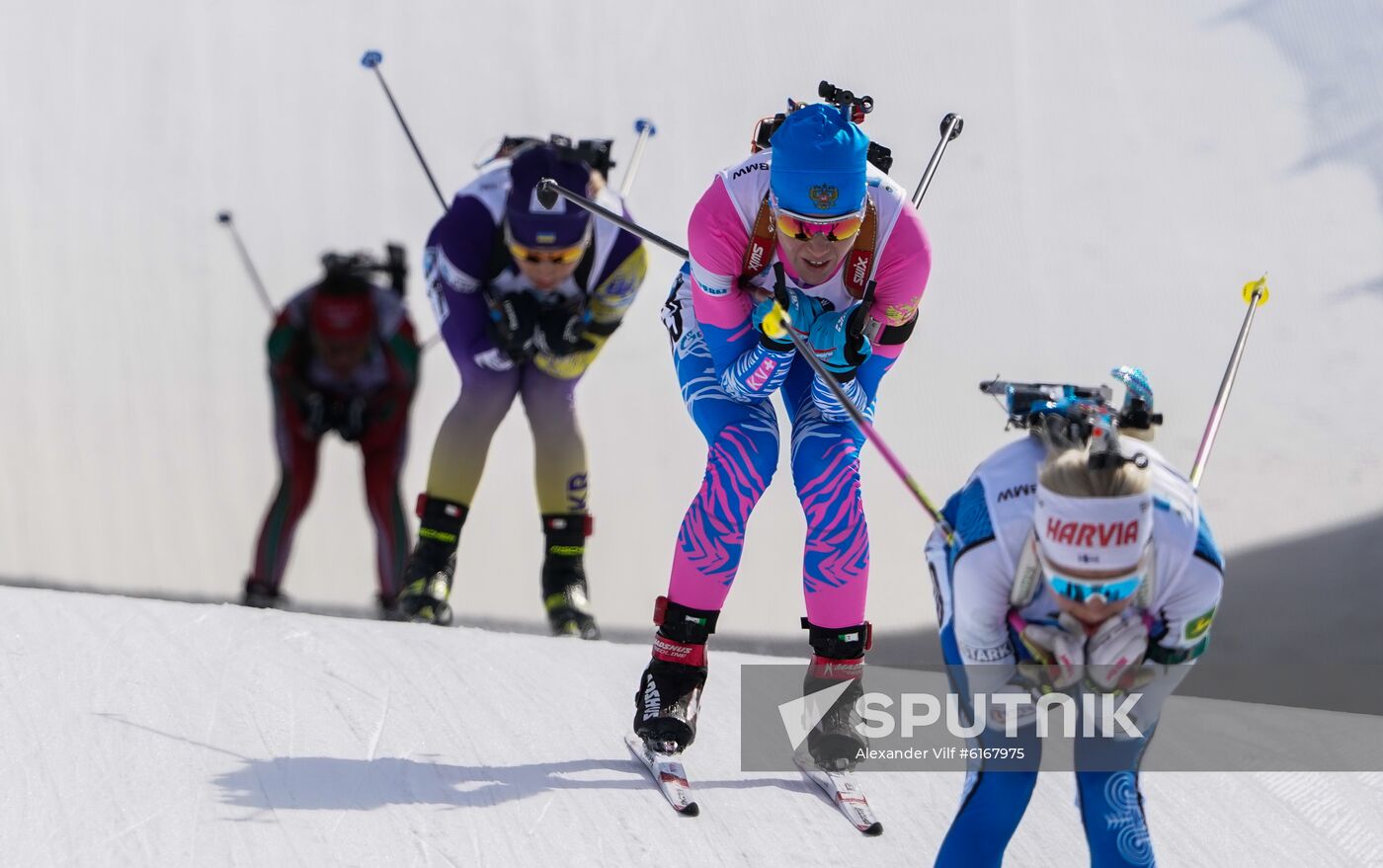 Italy Biathlon Worlds Women Pursuit