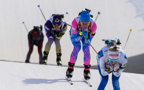 Italy Biathlon Worlds Women Pursuit
