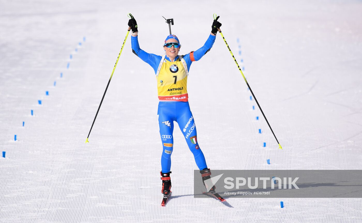 Italy Biathlon Worlds Women Pursuit