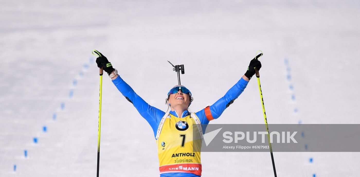 Italy Biathlon Worlds Women Pursuit