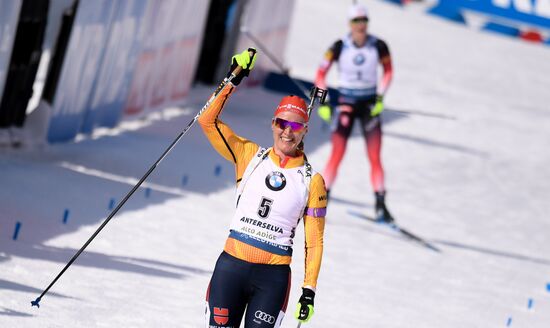 Italy Biathlon Worlds Women Pursuit