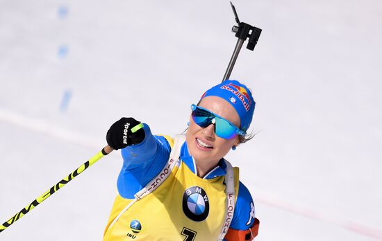 Italy Biathlon Worlds Women Pursuit