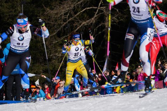 Italy Biathlon Worlds Women Pursuit