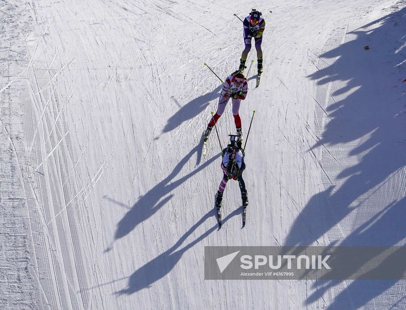 Italy Biathlon Worlds Women Pursuit