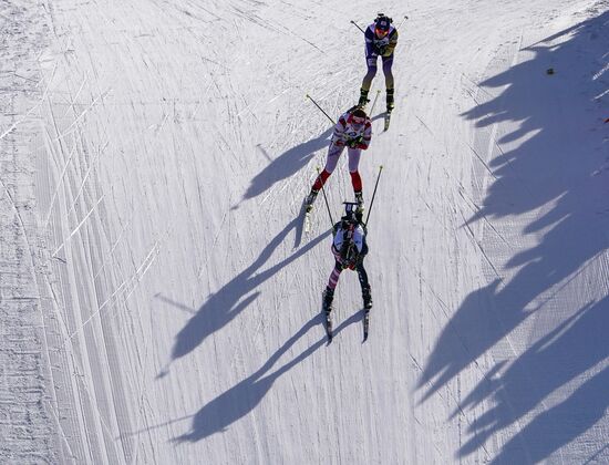 Italy Biathlon Worlds Women Pursuit