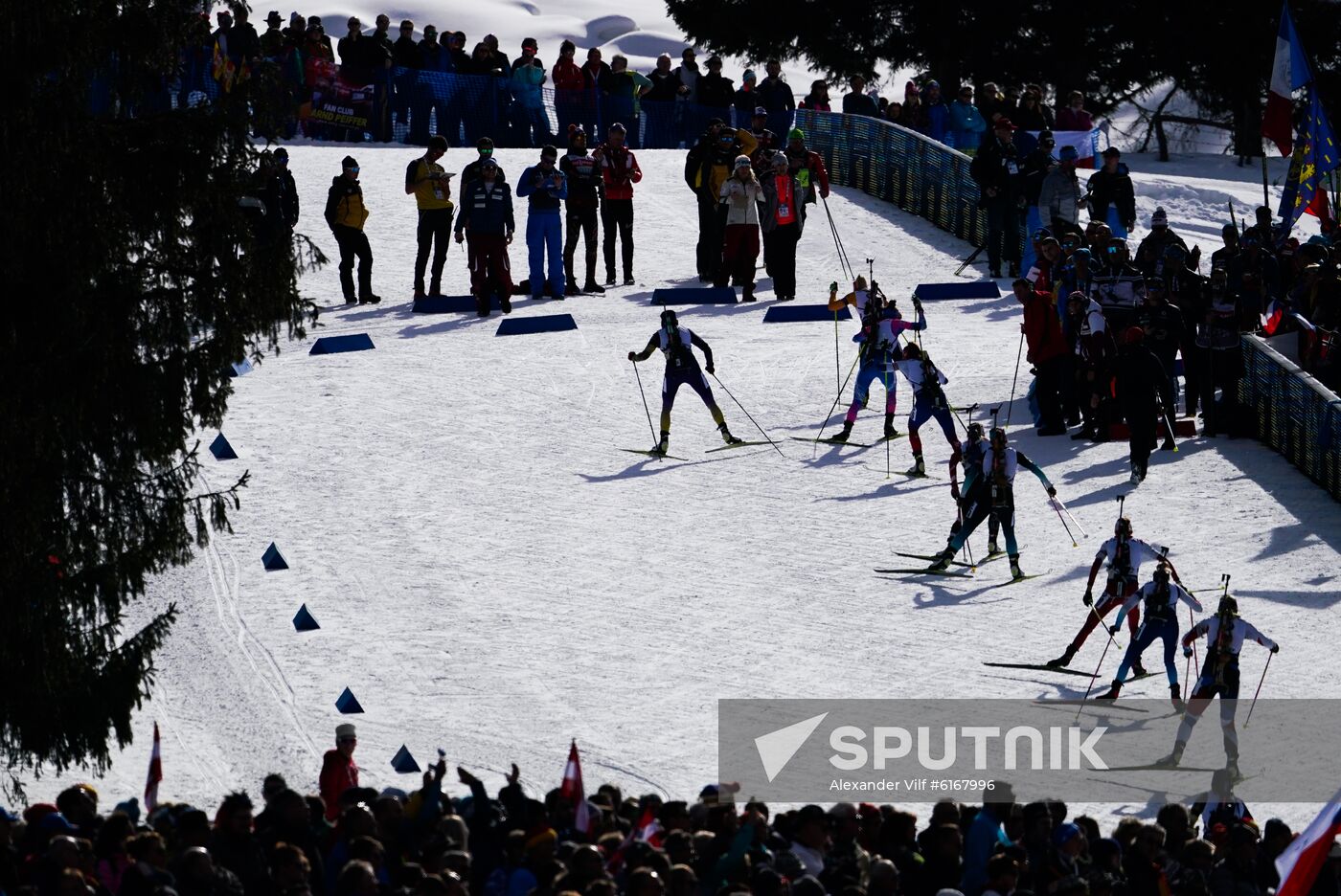 Italy Biathlon Worlds Women Pursuit