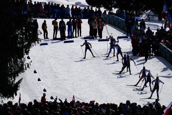 Italy Biathlon Worlds Women Pursuit