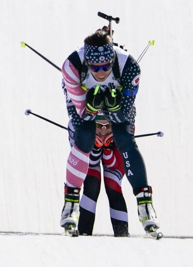 Italy Biathlon Worlds Women Pursuit