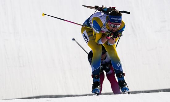 Italy Biathlon Worlds Women Pursuit