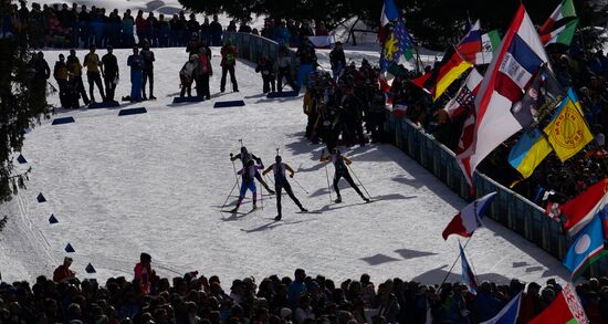 Italy Biathlon Worlds Women Pursuit