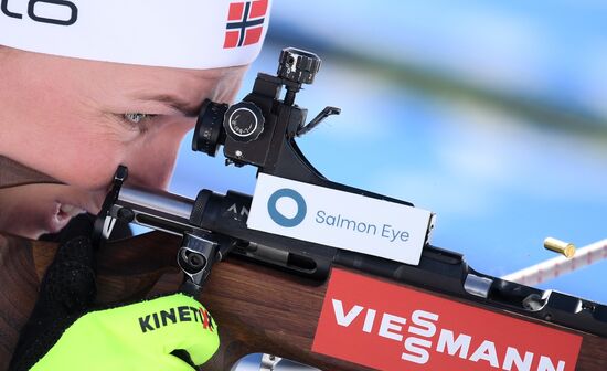 Italy Biathlon Worlds Women Pursuit