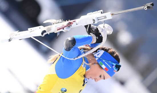 Italy Biathlon Worlds Women Pursuit