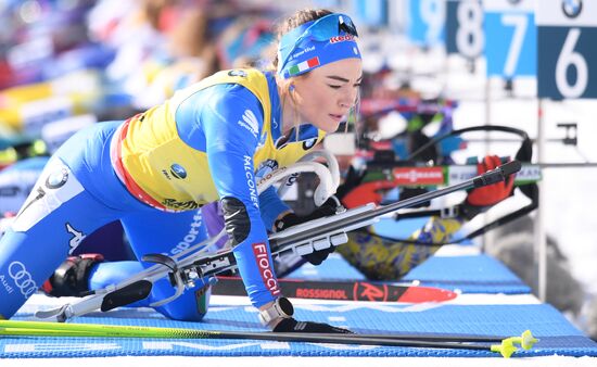 Italy Biathlon Worlds Women Pursuit