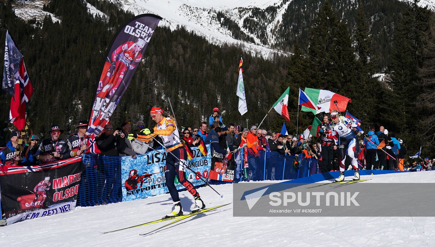 Italy Biathlon Worlds Women Pursuit