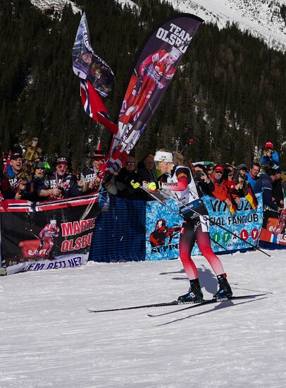 Italy Biathlon Worlds Women Pursuit