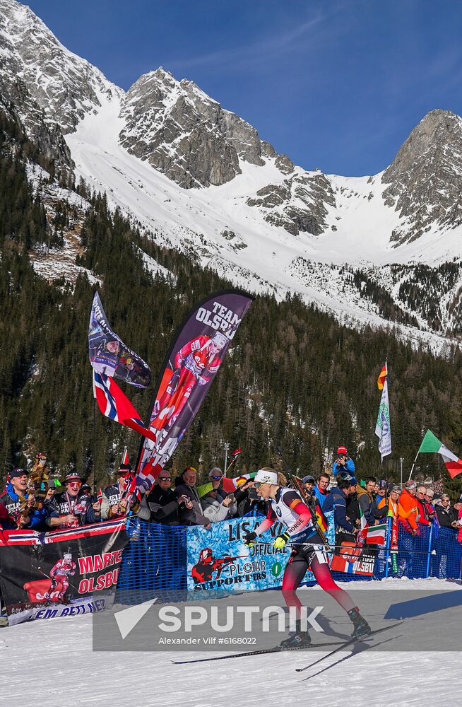 Italy Biathlon Worlds Women Pursuit