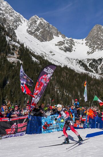 Italy Biathlon Worlds Women Pursuit