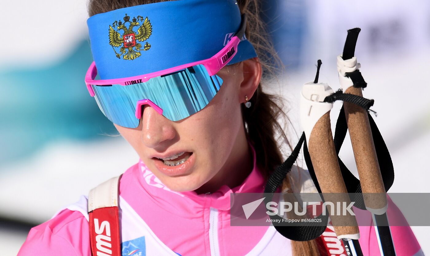 Italy Biathlon Worlds Women Pursuit