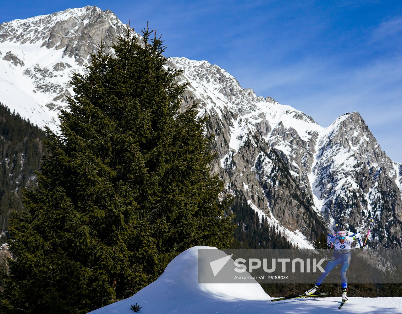 Italy Biathlon Worlds Women Pursuit