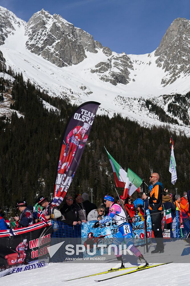 Italy Biathlon Worlds Women Pursuit