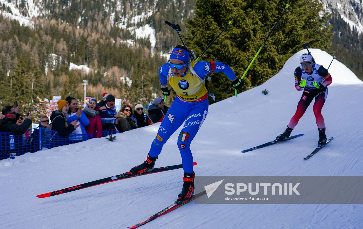 Italy Biathlon Worlds Women Pursuit