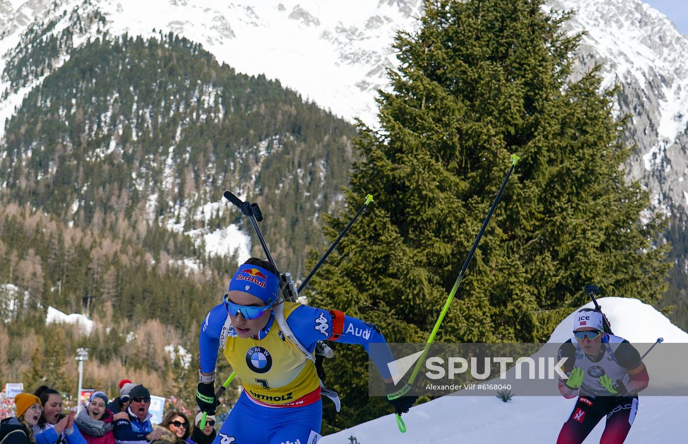 Italy Biathlon Worlds Women Pursuit