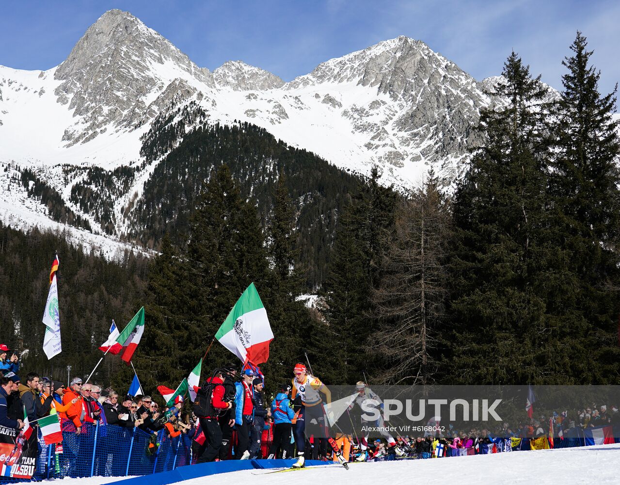 Italy Biathlon Worlds Women Pursuit
