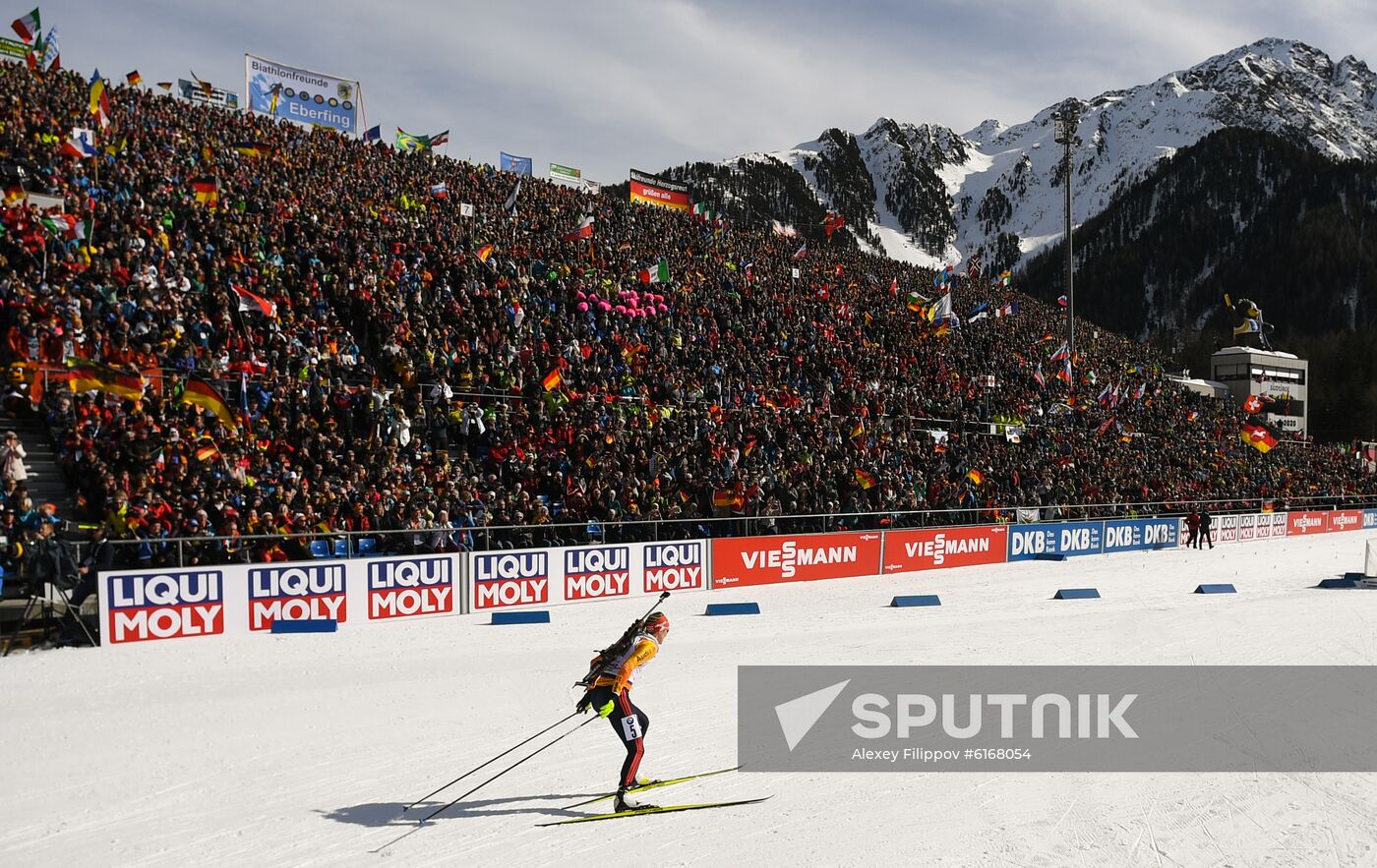 Italy Biathlon Worlds Women Pursuit