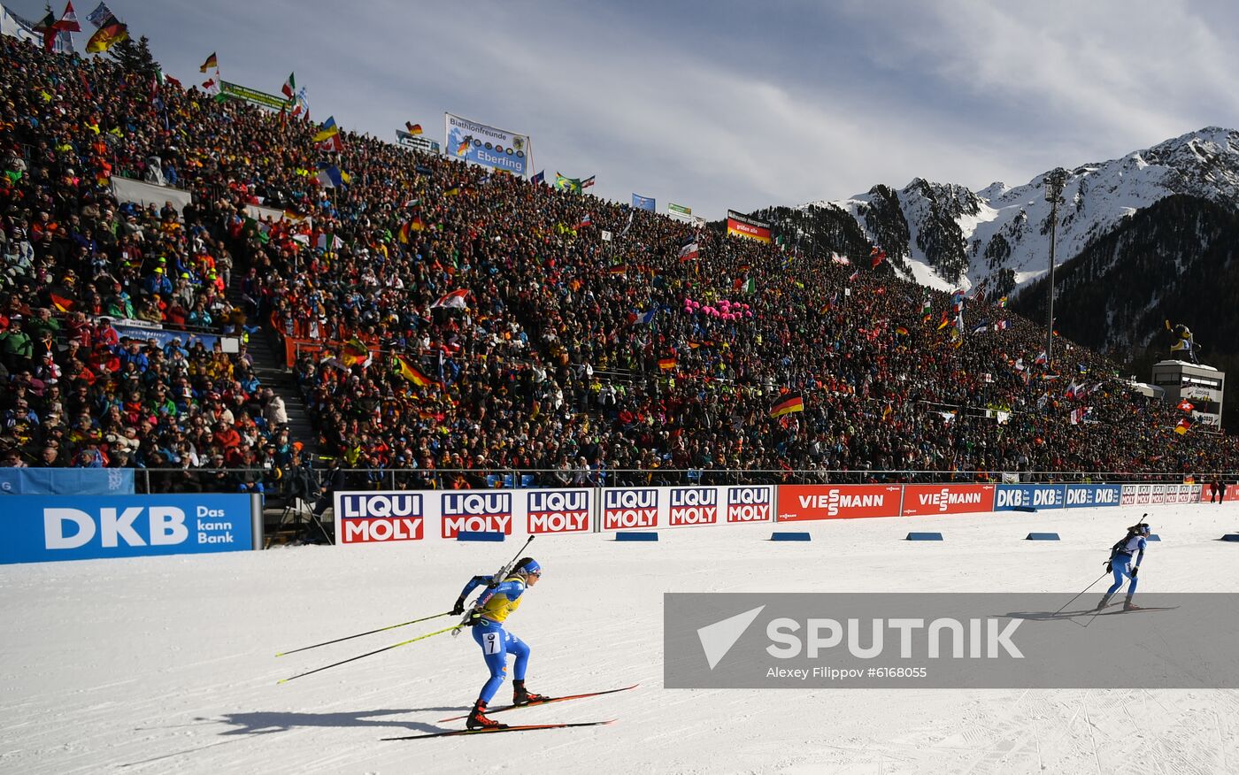 Italy Biathlon Worlds Women Pursuit