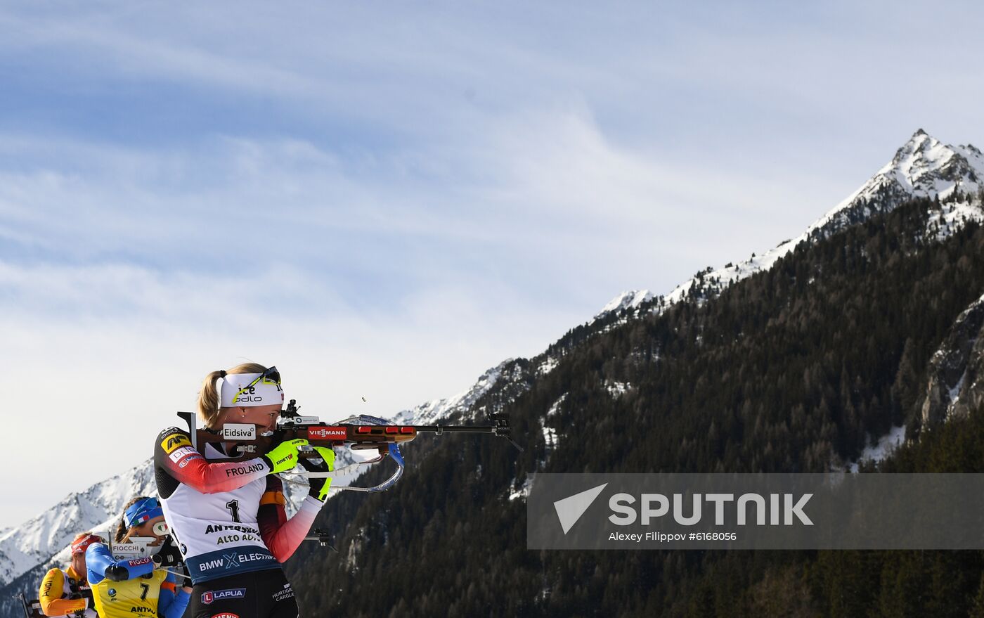 Italy Biathlon Worlds Women Pursuit