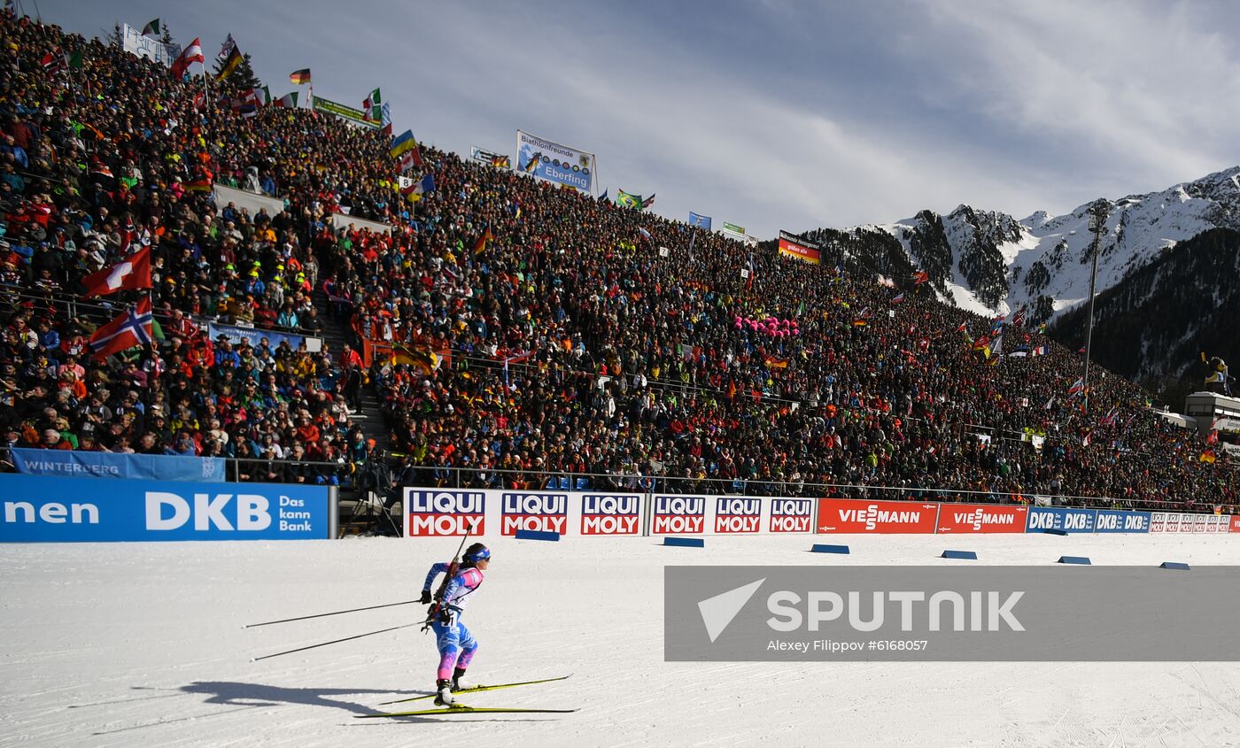 Italy Biathlon Worlds Women Pursuit