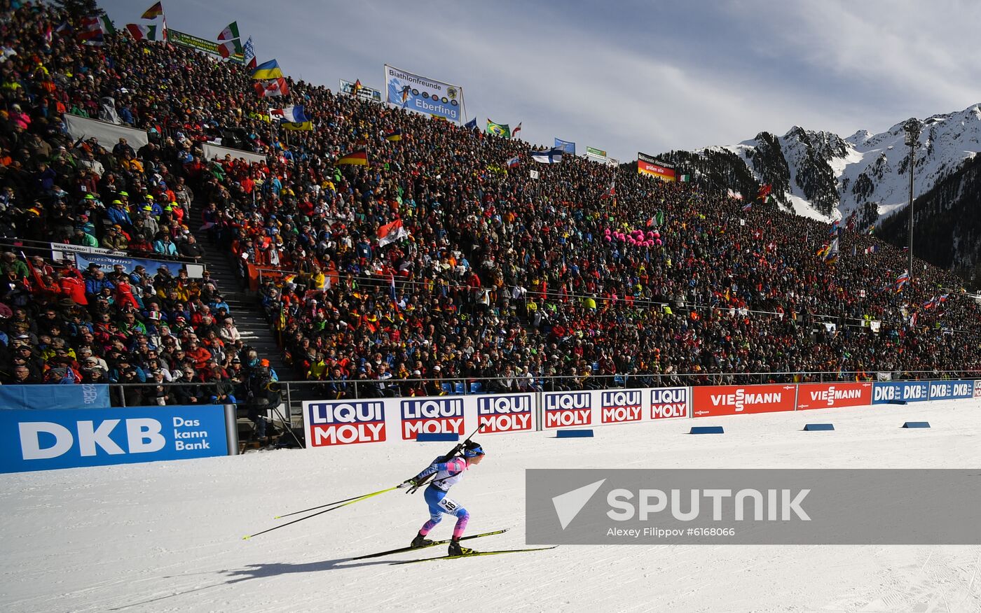 Italy Biathlon Worlds Women Pursuit