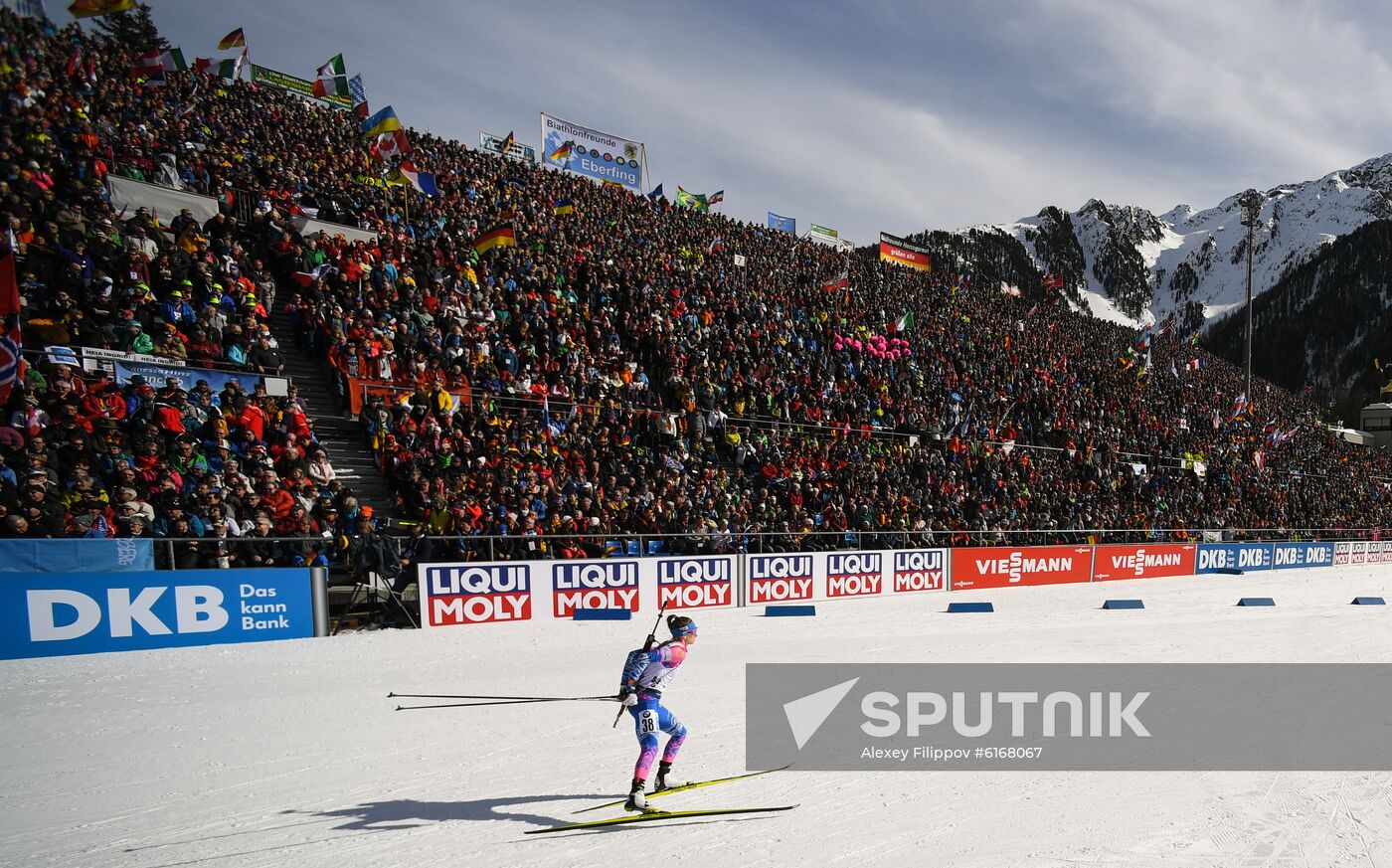 Italy Biathlon Worlds Women Pursuit