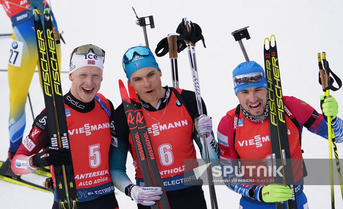 Italy Biathlon Worlds Men Pursuit