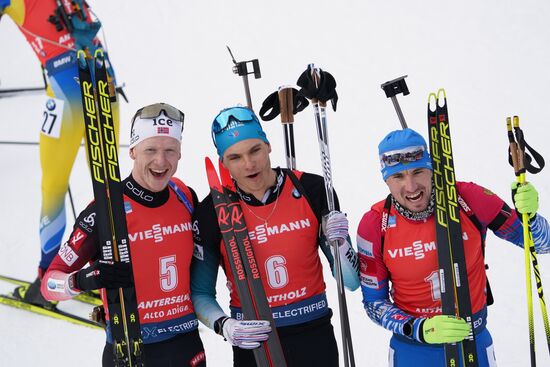 Italy Biathlon Worlds Men Pursuit