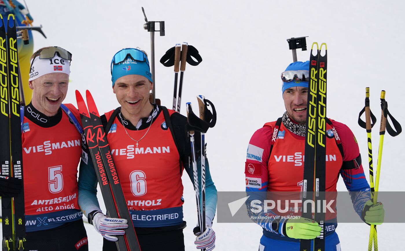 Italy Biathlon Worlds Men Pursuit