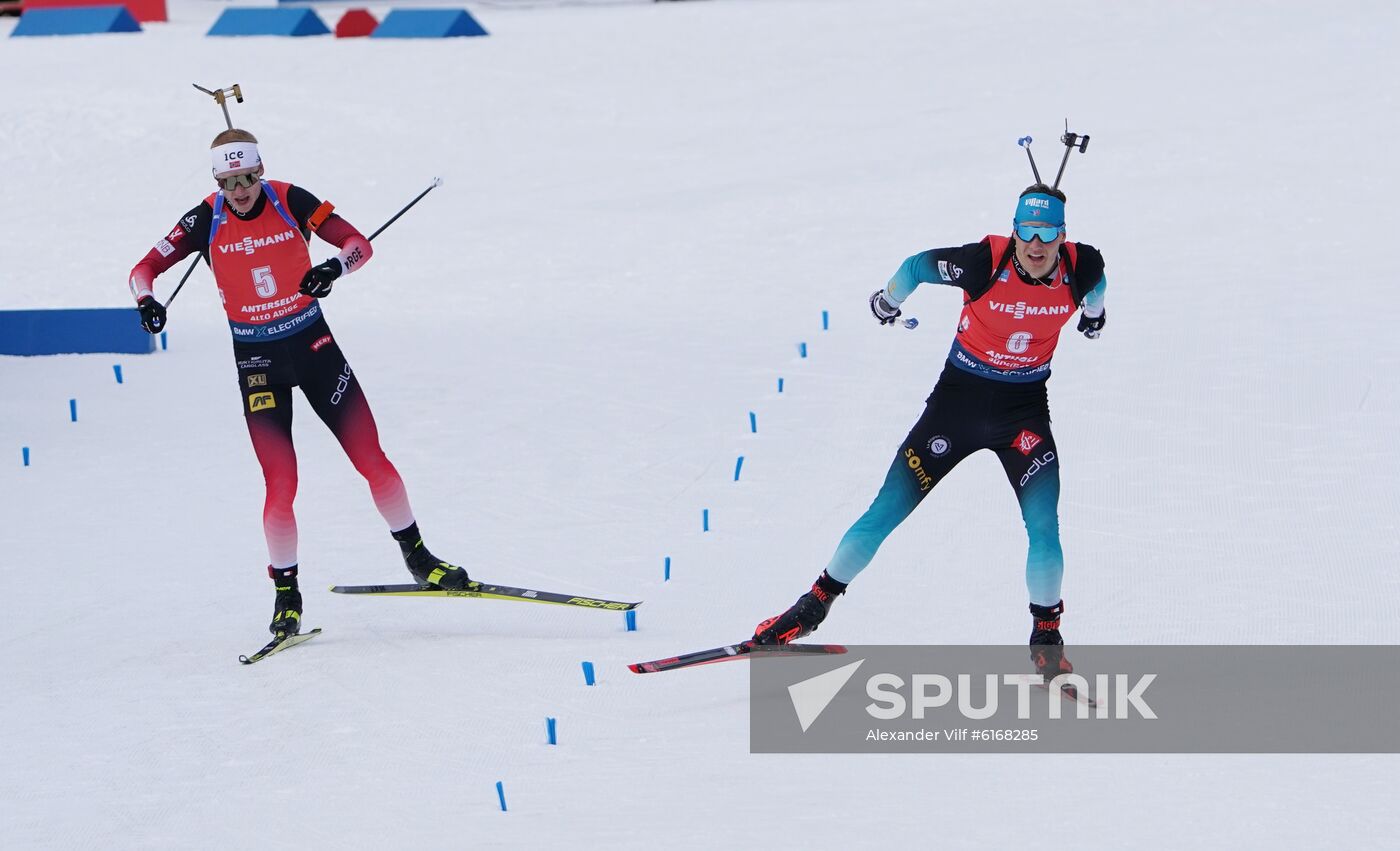 Italy Biathlon Worlds Men Pursuit