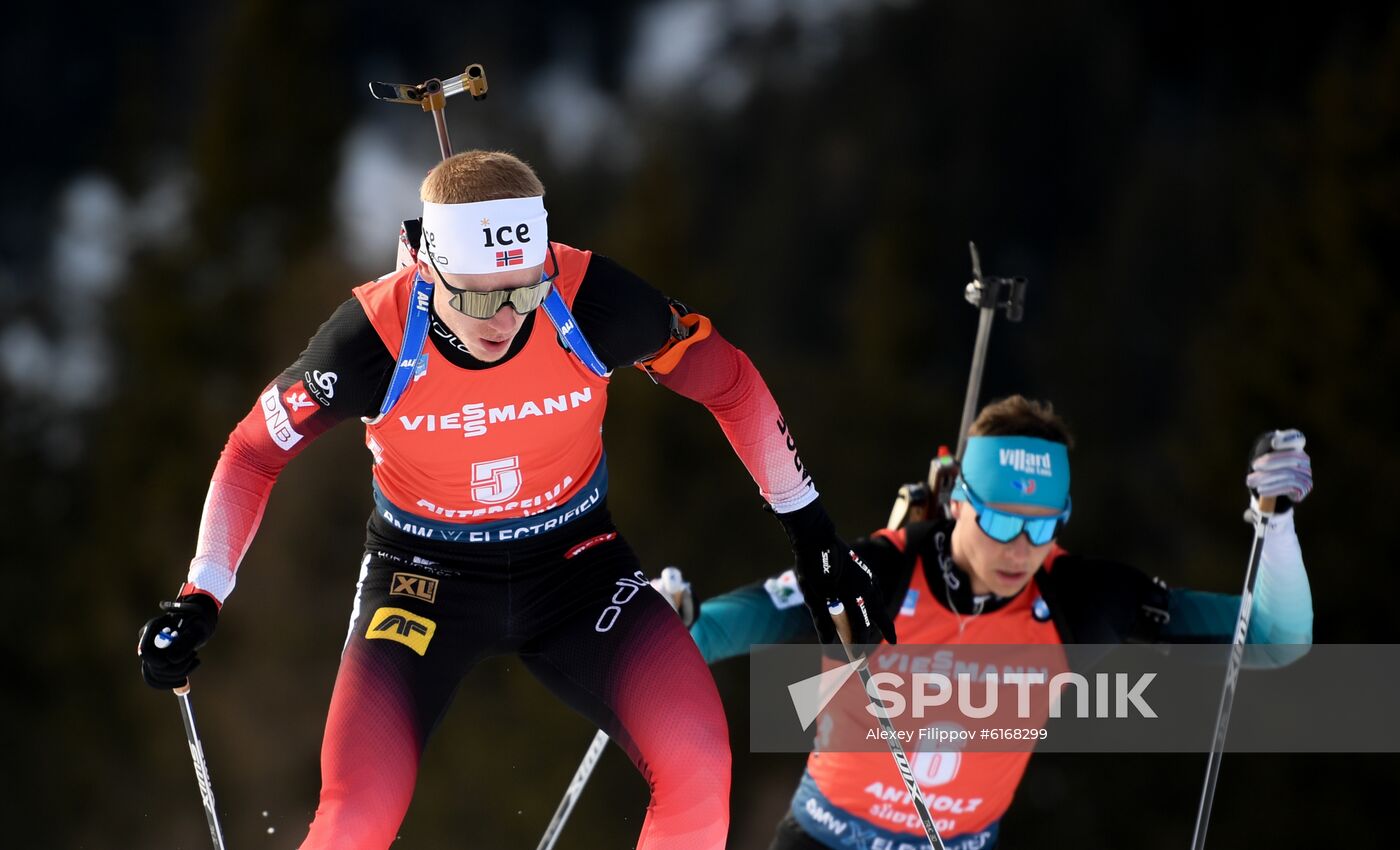 Italy Biathlon Worlds Men Pursuit