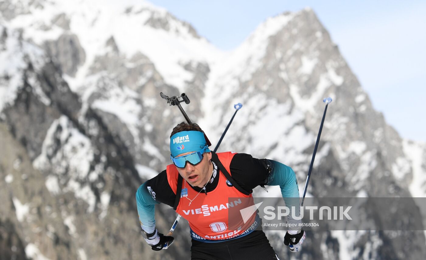 Italy Biathlon Worlds Men Pursuit